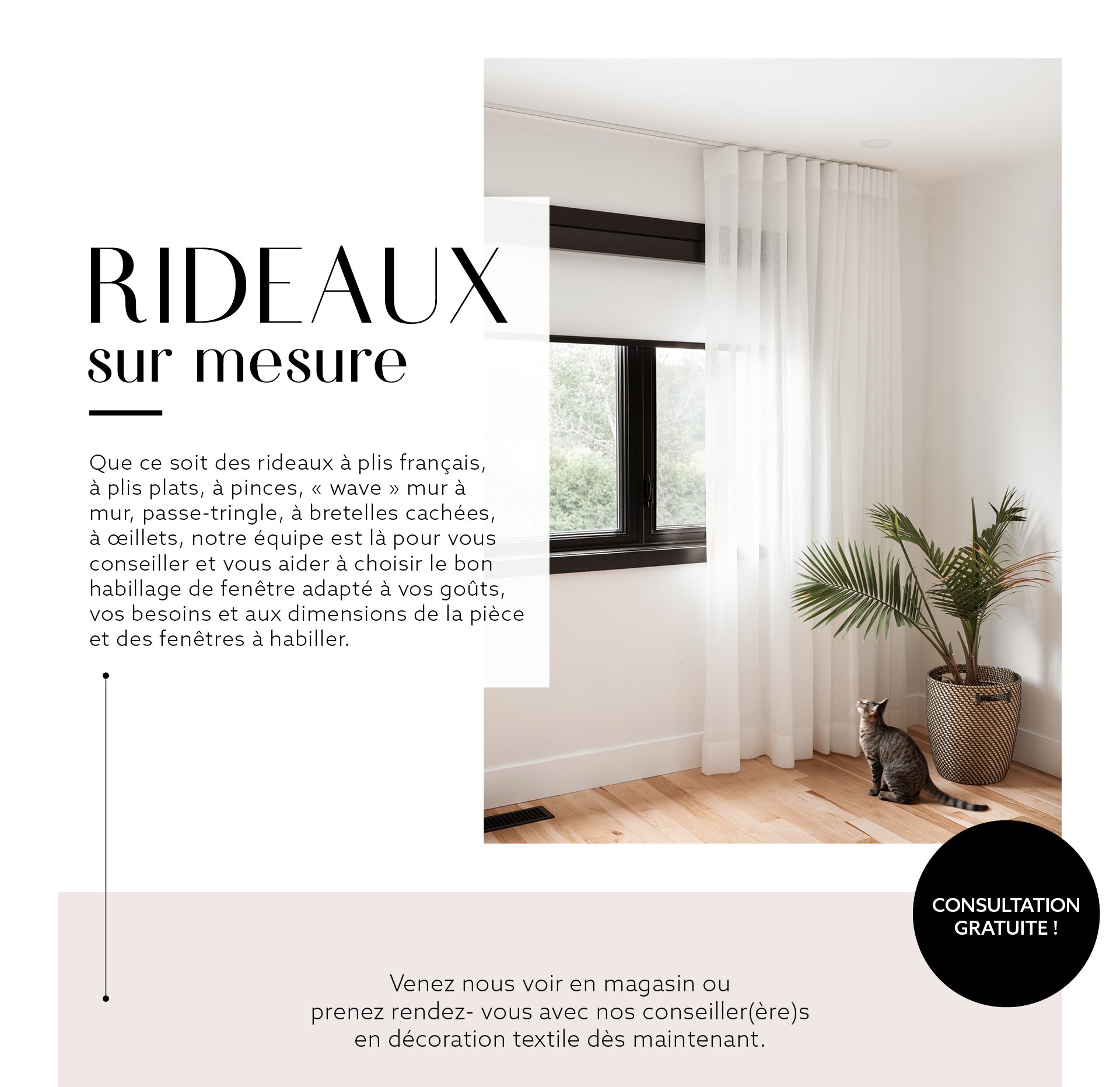 Club Tissus Confection Sur Mesure De Rideaux